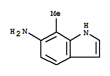 Structure of 1H-INDOL-6-AMINE,7-METHYL-