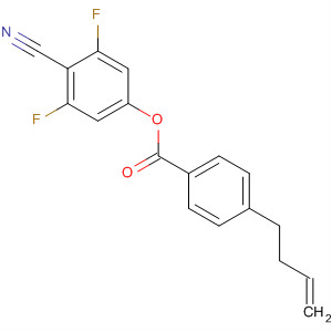 4-(3-丁烯基)-苯甲酸 4-氰基-3,5-二氟苯基酯结构式