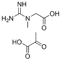 Structure of Glycine, N-(aminoiminomethyl)-N-methyl-, mono(2-oxopropanoate)