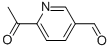 Structure of 3-Pyridinecarboxaldehyde,6-acetyl-