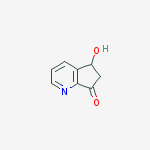 5-hydroxy-5,6-dihydrocyclopenta[b]pyridin-7-one结构式