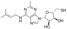 2-methylthio-N-6-isopentenyladenosine结构式