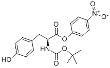 Structure of BOC-L-TYROSINE 4-NITROPHENYL ESTER