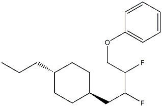 Structure of 1-butoxy-2,3-difluoro-4-(4-propylcyclohexyl)benzene