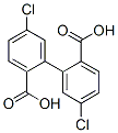 5,5-Dichloro-1,1-biphenyl-2,2-dicarboxylic acid结构式