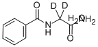 Structure of N-BENZOYLGLYCINE-2,2-D2