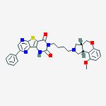 Structure of 3-{4-[(3aR,9bR)-9-methoxy-1,3a,4,9b-tetrahydrochromeno[3,4-c]pyrrol-2(3H)-yl]butyl}-8-phenylpyrazino[2',3':4,5]thieno[3,2-d]pyrimidine-2,4(1H,3H)-dione
