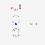 Structure of 1-Phenylpiperidine-4-carboxylic acid Hydrochloride
