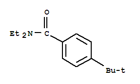 Structure of Benzamide, 4-(1,1-dimethylethyl)-N,N-diethyl-