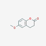 Structure of 6-methoxy-3,4-dihydro-2H-chromen-2-one