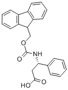 Fmoc-(S)-3-氨基-3-苯基丙酸结构式