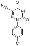 Structure of 2-(4-CHLOROPHENYL)-3,5-DIOXO-2,3,4,5-TETRAHYDRO-1,2,4-TRIAZINE-6-CARBONITRILE