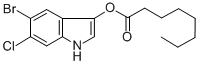 Structure of 5-BROMO-6-CHLORO-3-INDOLYL CAPRYLATE