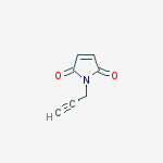 Structure of 1H-PYRROLE-2,5-DIONE,1-(2-PROPYNYL)-