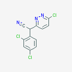 Structure of 2-(6-chloro-3-pyridazinyl)-2-(2,4-dichlorophenyl)acetonitrile