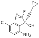 Structure of (S)-1-(2-Amino-5-chlorophenyl)-1-(trifluoromethyl)-3-cyclopropyl-2-propyn-1-ol