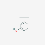Structure of Phenol, 5-(1,1-dimethylethyl)-2-iodo-