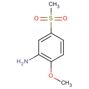 Structure of Benzenamine, 2-methoxy-5-(methylsulfonyl)-