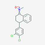 Structure of METHANAMINE, N-[4-(3,4-DICHLOROPHENYL)-3,4-DIHYDRO-1(2H)-NAPHTHALENYLIDENE]-, N-OXIDE