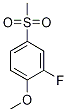 Structure of 2-fluoro-1-methoxy-4-(methylsulfonyl)benzene
