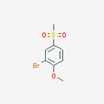 Structure of 2-bromo-1-methoxy-4-(methylsulfonyl)benzene