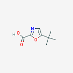 Structure of 5-tert-butyloxazole-2-carboxylic acid