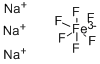 Structure of SODIUM HEXAFLUOROFERRATE