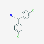 Structure of 2,2-bis(4-chlorophenyl)acetonitrile