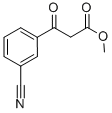 Structure of 3-CYANO-BETA-OXO-BENZENEPROPANOIC ACID METHYL ESTER