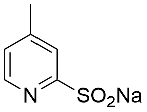 Structure of 4-methyl-2-Pyridinesulfinic acid sodium salt