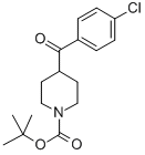 1-BOC-4-(4-氯苯甲酰)哌啶结构式