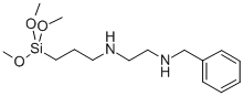 Structure of (2-N-BENZYLAMINOETHYL)-3-AMINOPROPYL-TRIMETHOXYSILANE,TECH-90