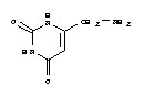 6-(aminomethyl)-1H-pyrimidine-2,4-dione结构式