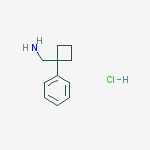 (1-Phenylcyclobutyl)methylamine HCl结构式