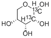 Structure of D-[1,2-13C2]RIBOSE
