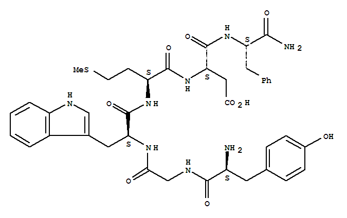 Structure of gastrin hexapeptide