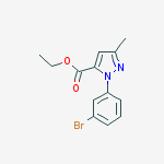 Structure of Ethyl 1-(3-bromophenyl)-3-methyl-1H-pyrazole-5-carboxylate