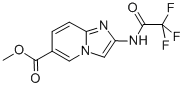 Structure of METHYL 2-(2,2,2-TRIFLUORO-ACETYLAMINO)-IMIDAZO[1,2-A]PYRIDINE-6-CARBOXYLATE