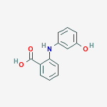 Structure of benzoic acid, 2-[(3-hydroxyphenyl)amino]-