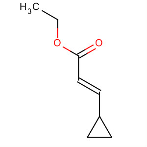 Structure of 2-Propenoic acid, 3-cyclopropyl-, ethyl ester, (2E)-