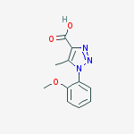 1-(2-methoxyphenyl)-5-methyltriazole-4-carboxylic Acid结构式