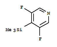 Pyridine,3,5-difluoro-4-(trimethylsilyl)-结构式
