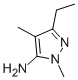 3-乙基-1,4-二甲基-1H-吡唑-5-胺结构式