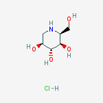 Structure of 1-DEOXY-L-IDONOJIRIMYCIN, HYDROCHLORIDE