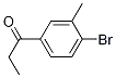 1-(4-Bromo-3-methylphenyl)propan-1-one结构式
