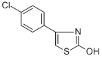 4-(4-氯苯基)-2-羟基噻唑结构式
