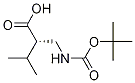 Structure of (2S)-2-{[(tert-Butoxycarbonyl)amino]methyl}-3-methylbutanoic acid