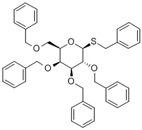 BENZYL2,3,4,6-TETRA-O-BENZYL-THIO-BETA-D-GALACTOPYRANOSIDE结构式