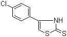 4-(4-氯苯基)-4-噻唑啉-2-硫酮结构式