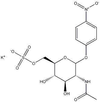 Structure of p-Nitrophenyl 6-Sulfo-2-acetamido-2-deoxy--D-glucopyranoside, Potassium Salt